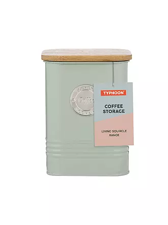 TYPHOON | Vorratsdose Kaffee SQUIRCLE 1,3l Pastellgruen/Bambus | 
